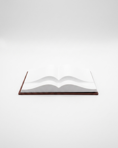 3D device stand that looks like a book
