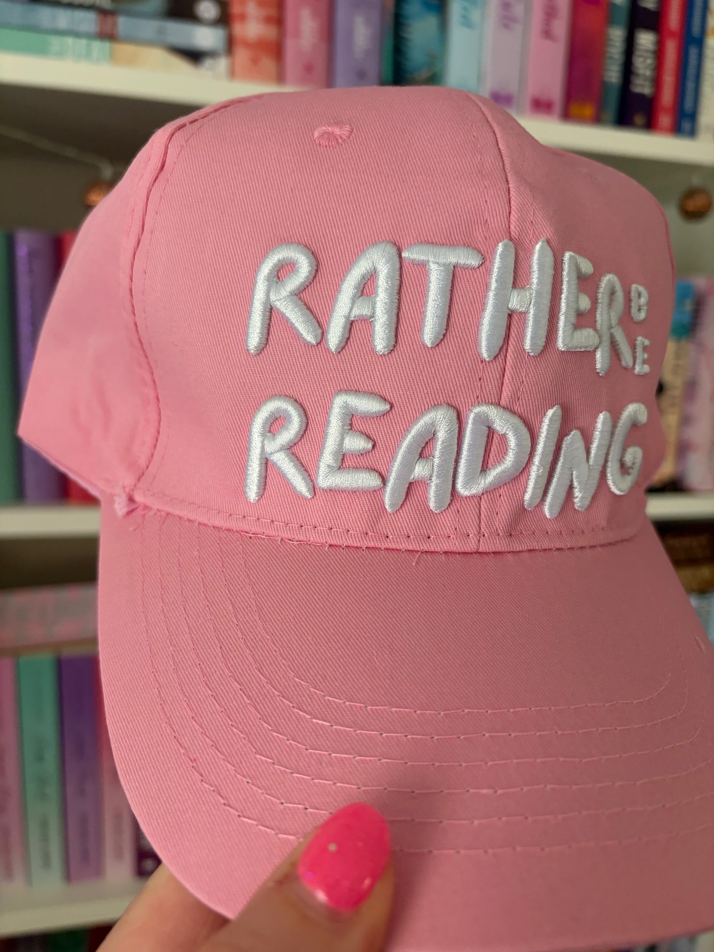 Rather Be Reading Embroidered Cap – Imperfect Stock